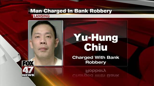 Lansing man charged in Comerica Bank robbery