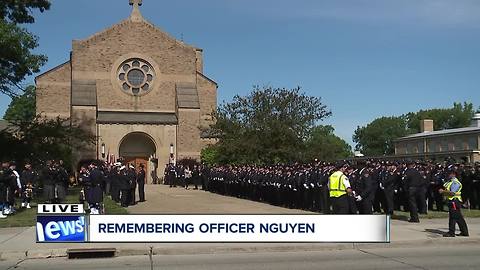 Procession for fallen Cleveland officer Vu Nguyen