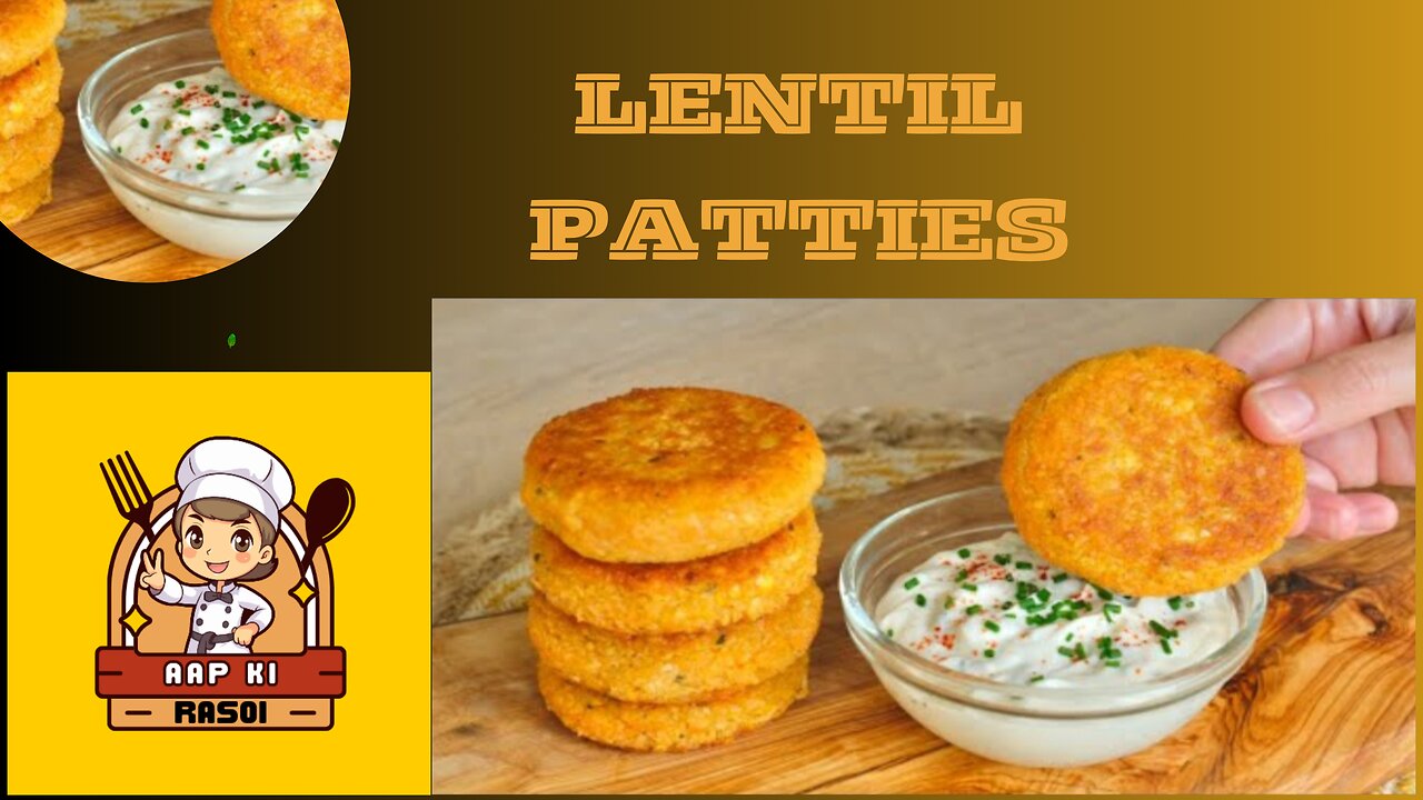 LENTIL PATTIES| RICH PROTEIN RECIPE |