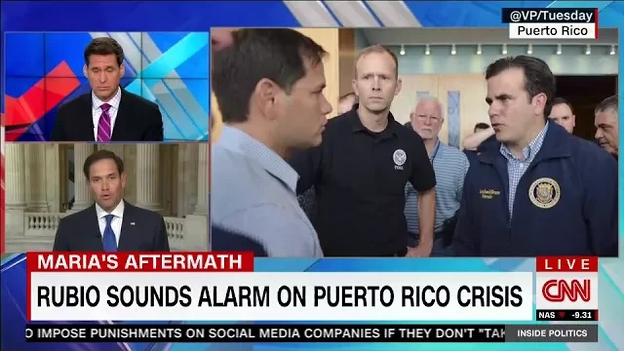 Rubio warns of humanitarian crisis in Puerto Rico on CNN