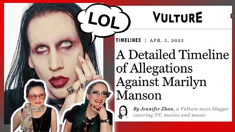 HILARIOUS Reaction to the Media's Attempt at a Marilyn Manson Timeline/ Part 1