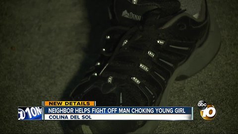 Neighbor helps fight off man choking young girl