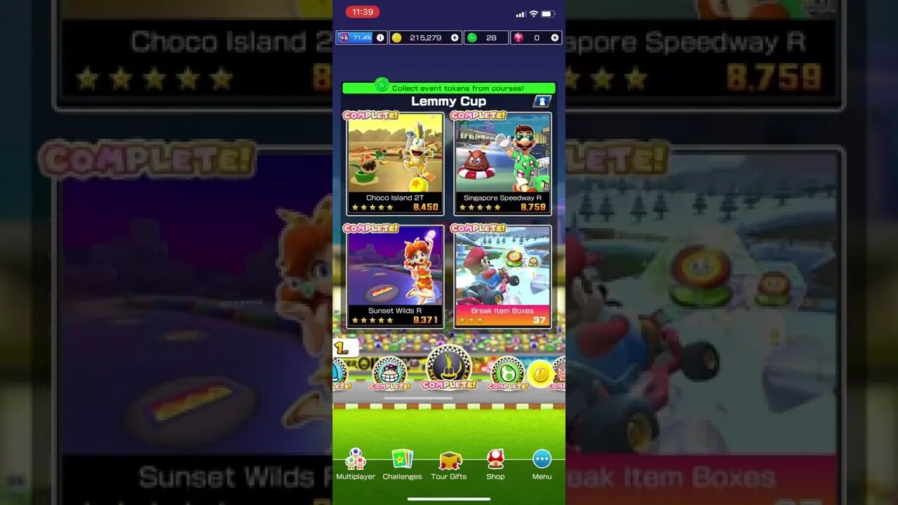 Mario Kart Tour - Cups All Completed Showcase (Singapore Tour)