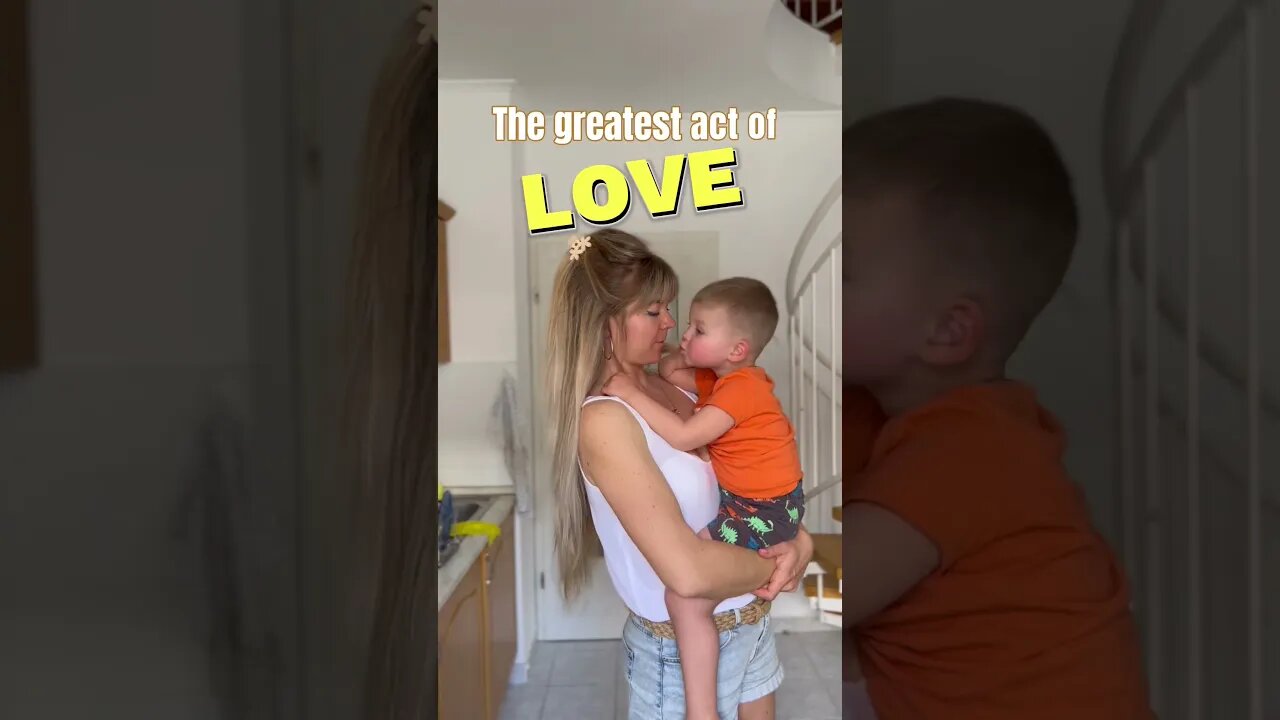 The greatest act of love is…