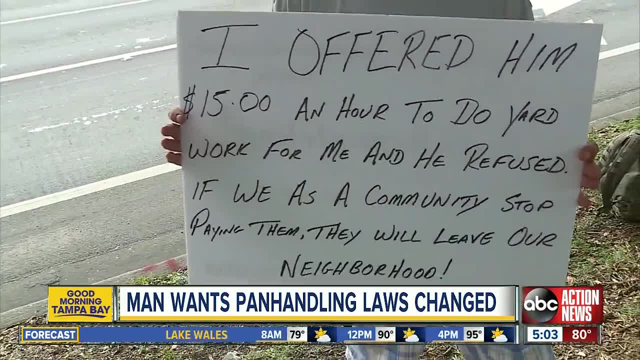 Bradenton community warns of 'aggressive panhandler'