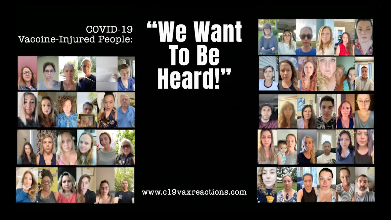 COVID-19 Vaccine-Injured People: "We Want To Be Heard!"