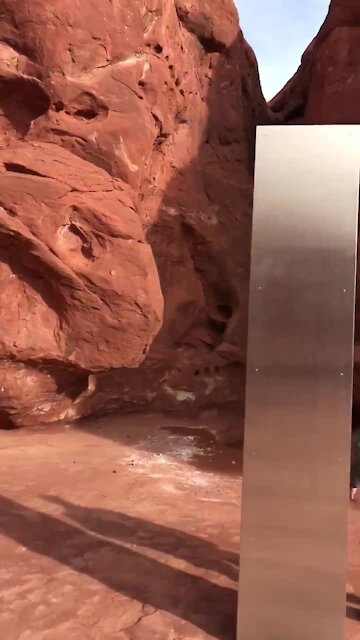 Mysterious monolith raw footage
