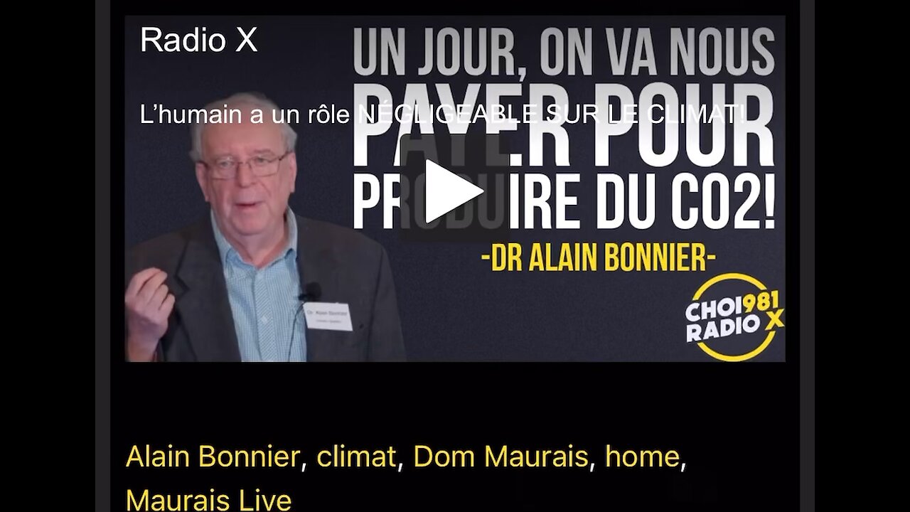 L’humain a un rôle NÉGLIGEABLE SUR LE CLIMAT !