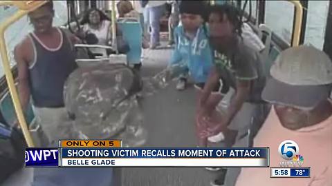 Bus stop shooting victim recalls attack