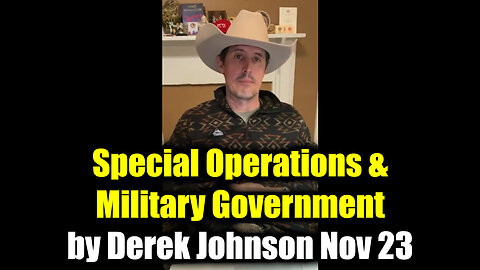 Special Operations & Military Government by Derek Johnson Nov 23