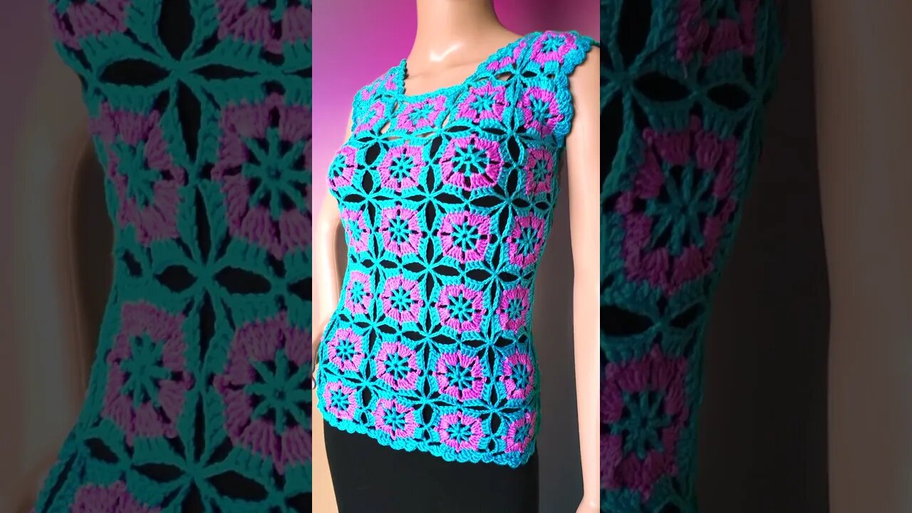 crochet top pattern and video #crochet #crocheting #shorts