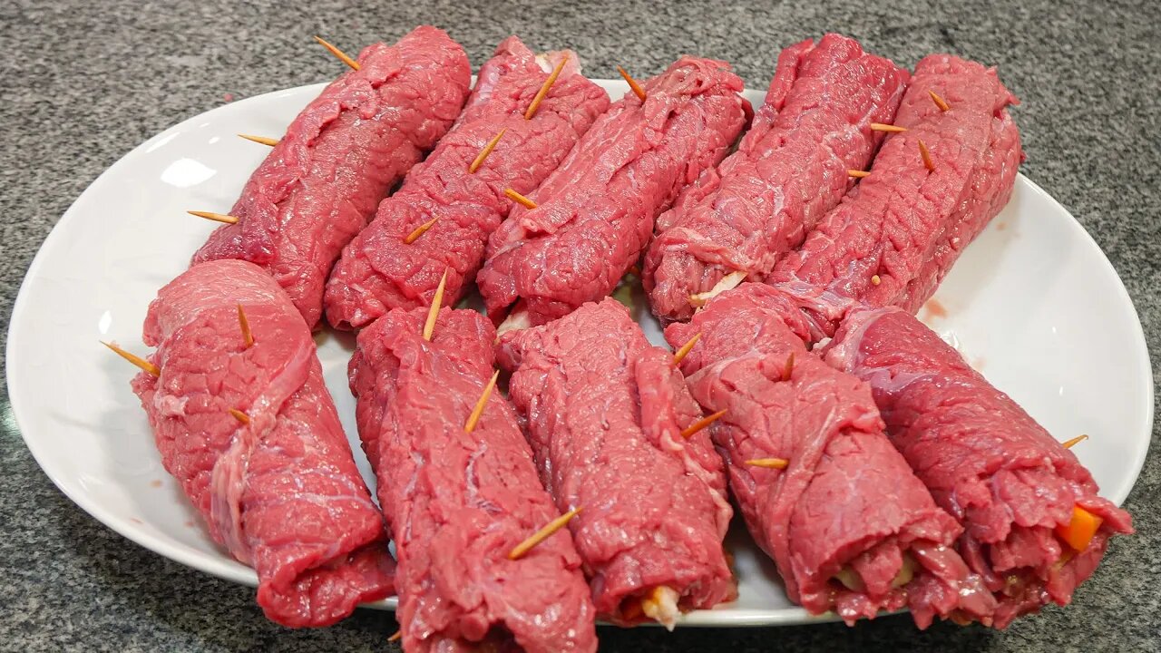 IDEA TODAY'S DINNER BEEF RECIPE. Like an Italian braciole