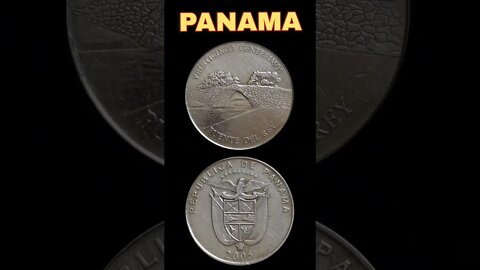 Panama 25 centesimos 2005.#shorts #coinnotesz