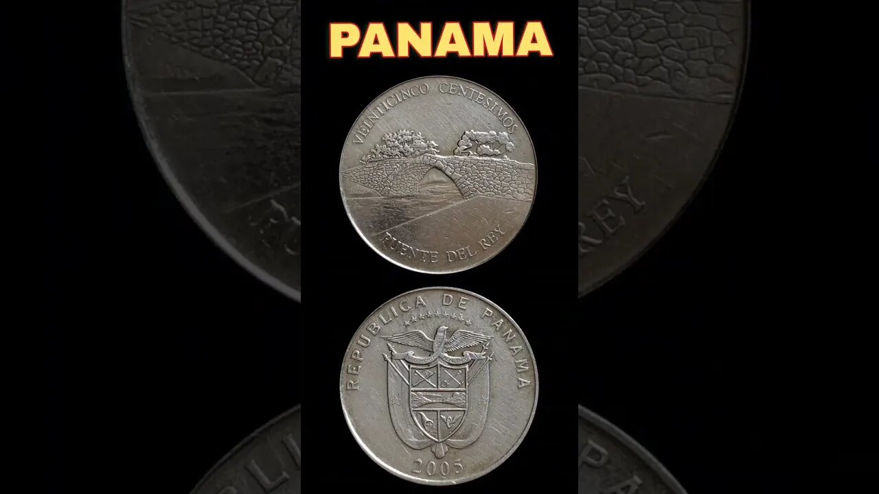 Panama 25 centesimos 2005.#shorts #coinnotesz