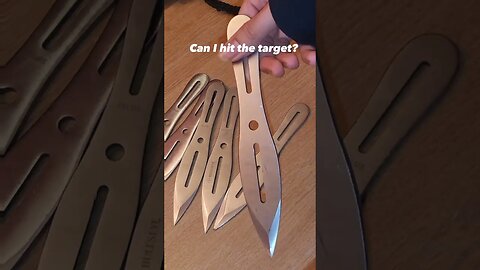 Can I hit the target with throwing knives? #shorts
