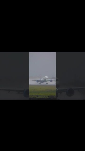 ⛈️ A350 Bad Weather Takeoft✈️