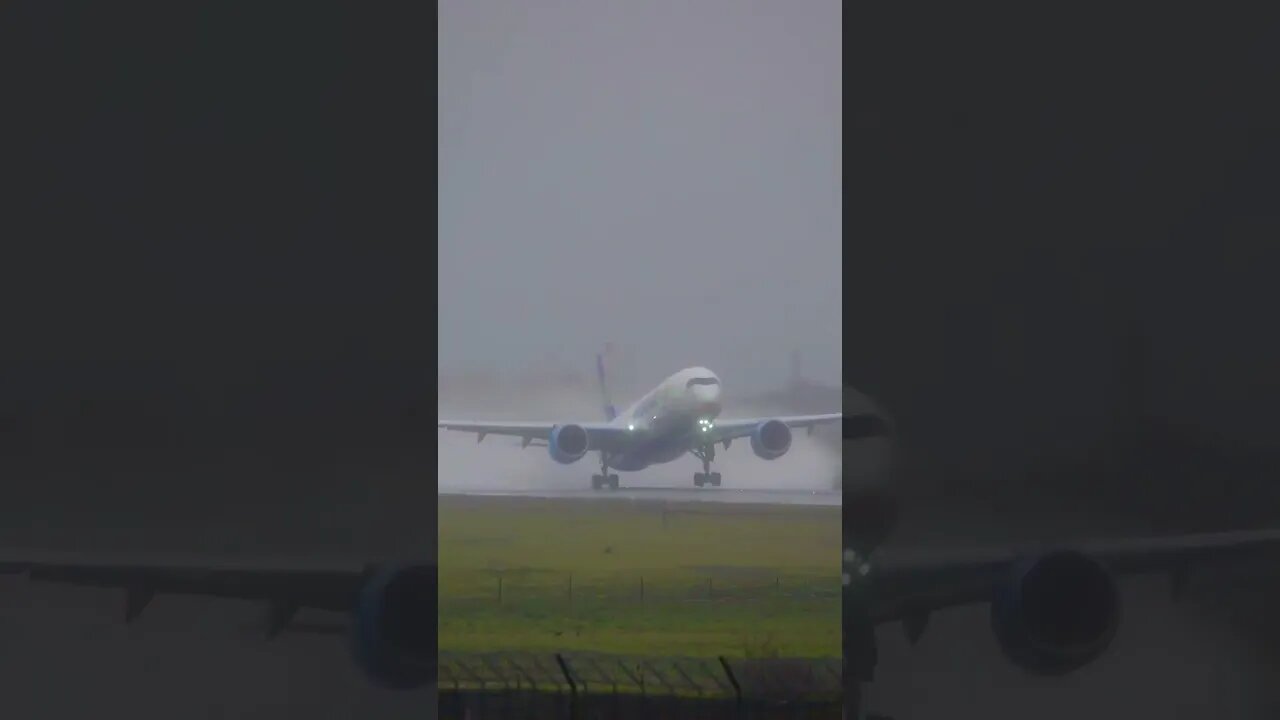 ⛈️ A350 Bad Weather Takeoft✈️