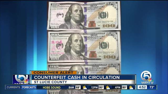 St. Lucie County posts pictures of fake money