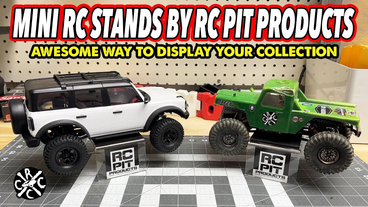 Awesome Stand To Display Your SCX24 or TRX4m by RC Pit Products