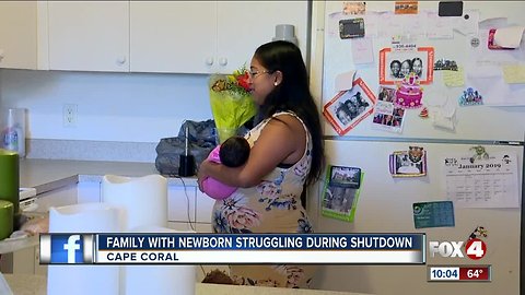 Family struggles to make ends meet amid government shutdown