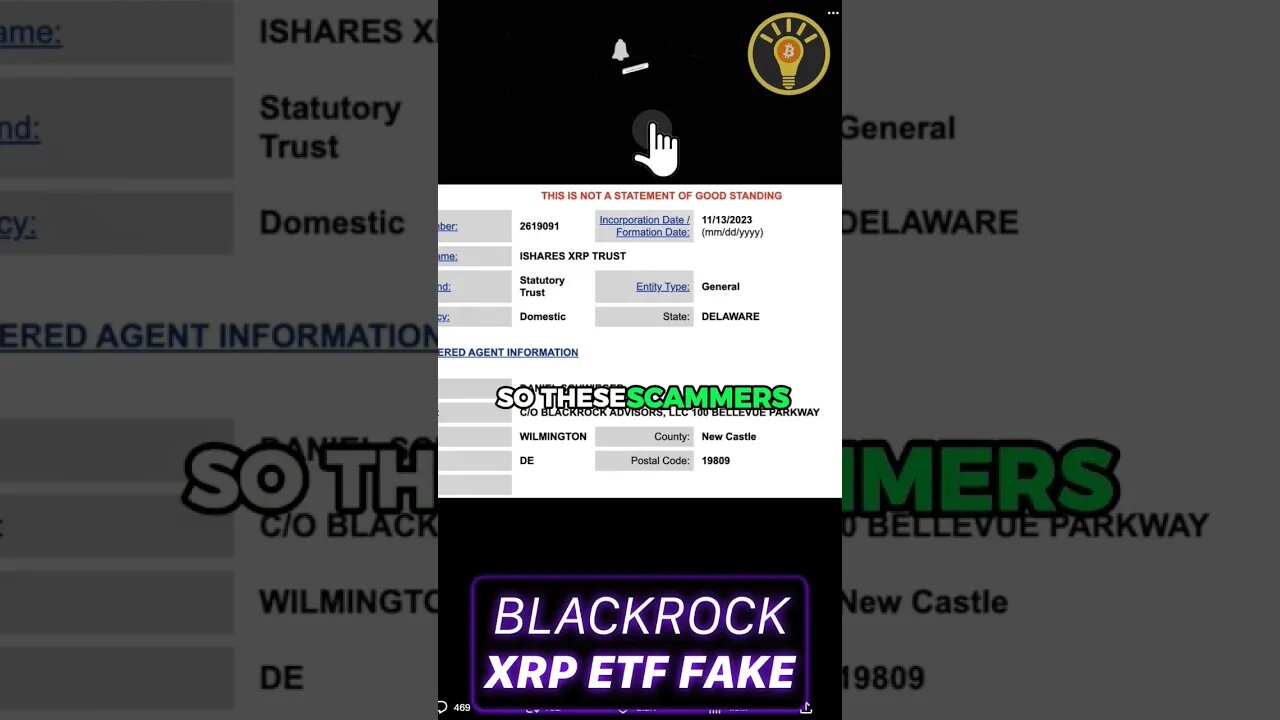 🚨FAKE BLACKROCK XRP TRUST FILING😱