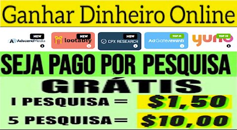 【AdsRePay Pesquisas】Como ganhar $1 a $100 respondendo pesquisas remunerada | Renda Extra