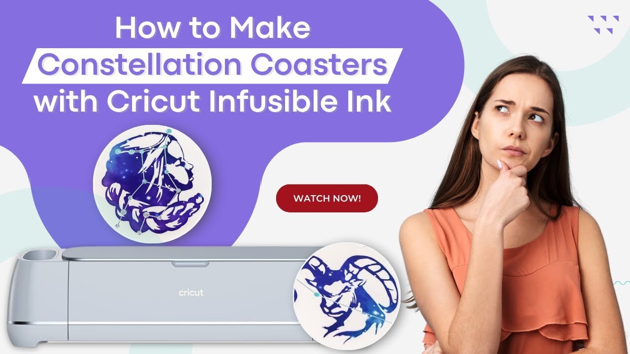 How to Make Constellation Coasters with Cricut Infusible Ink || Manny Maker