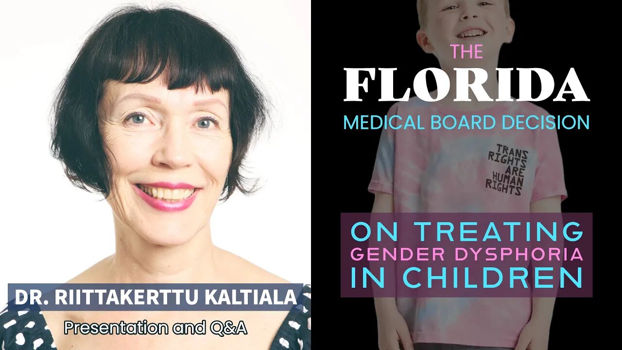 Florida Medical Board Decision: Dr. Riittakerttu Kaltiala - Presentation and Q&A (subtitles)