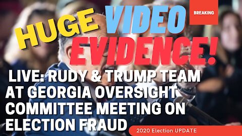 Part 1 HUGE VIDEO EVIDENCE! Rudy Giuliani Trump Team At Georgia House Oversight Committee