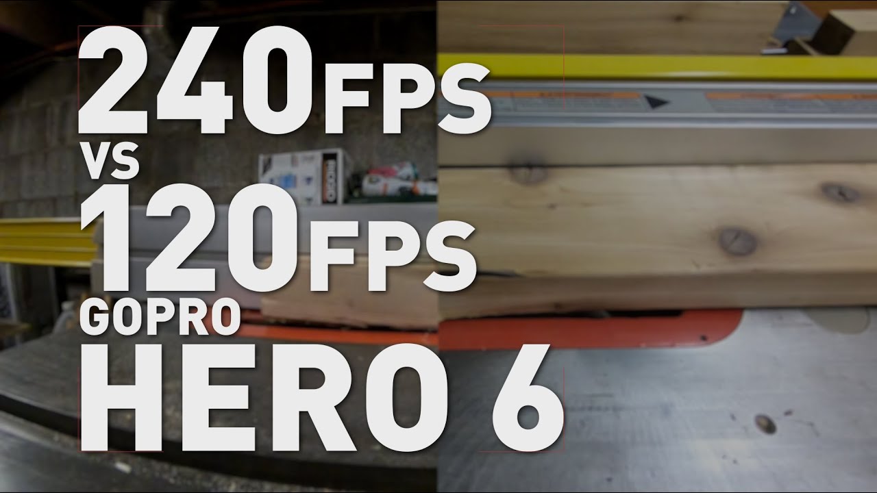 GoPro Hero 6 240fps vs 120fps Split Screen Comparison