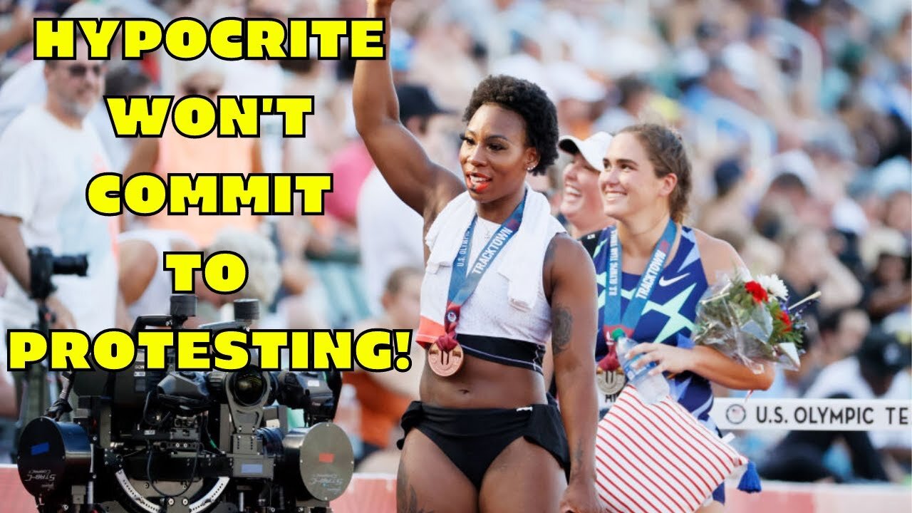 GWEN BERRY will NOT commit to PROTESTING at Olympics in Tokyo! IOC should PROACTIVELY BAN HER!