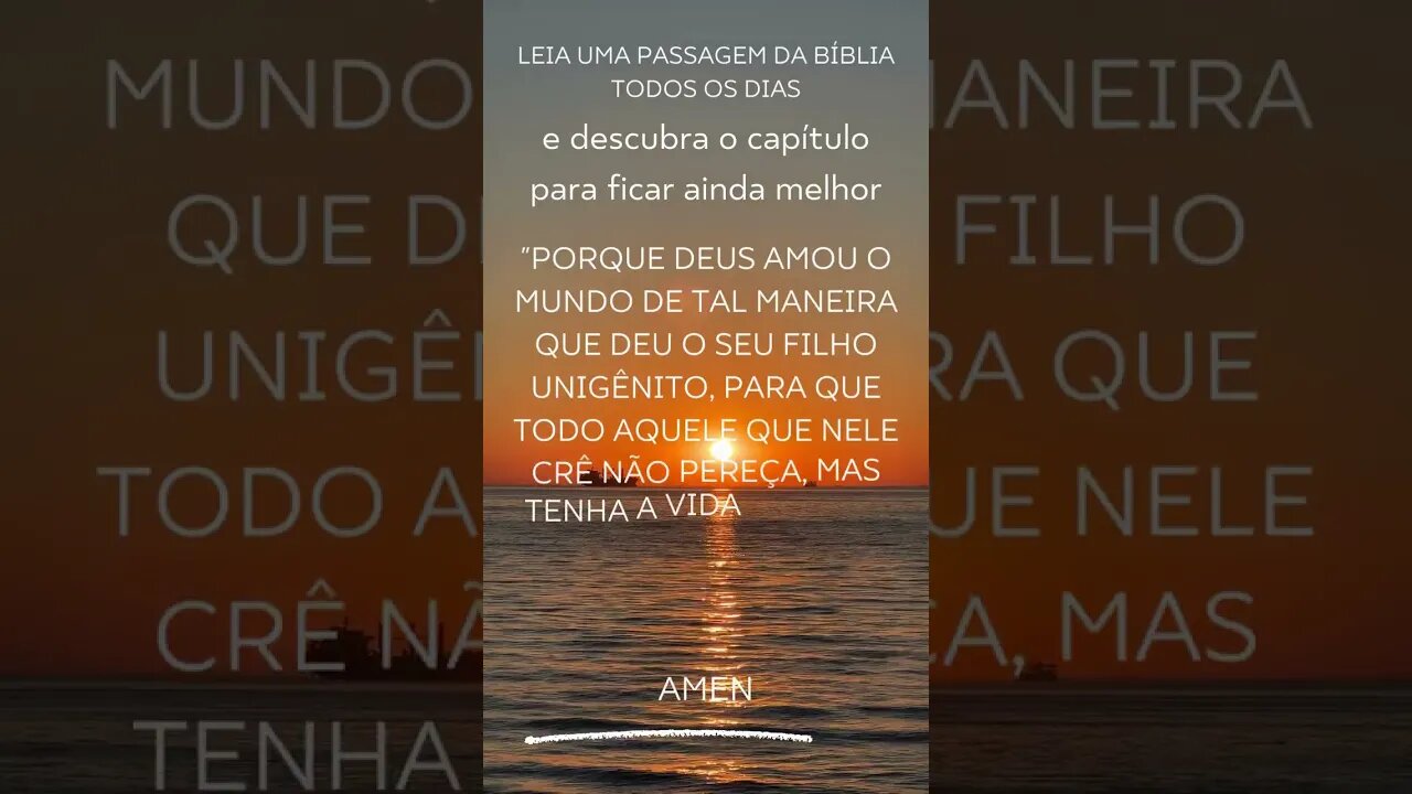 Leia uma passagem da Bíblia todos os dias! #Bible #WordOfGod #Scripture #Faith #Inspiration #Amen