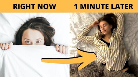 How To Fall Asleep In Under 1 Minute - 3 Free, Simple and Easy Ways No One's Talking About!