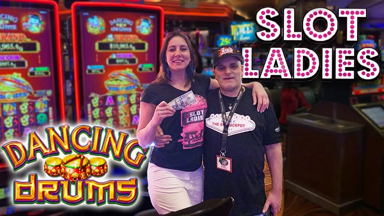 🥁$100 Dancing Drums Slot Play 🥁with SURPRISE Special Guest! | Slot Ladies