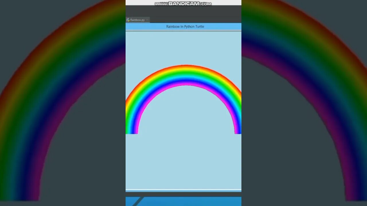 Как нарисовать РАДУГУ с помощью Python 08.11.22