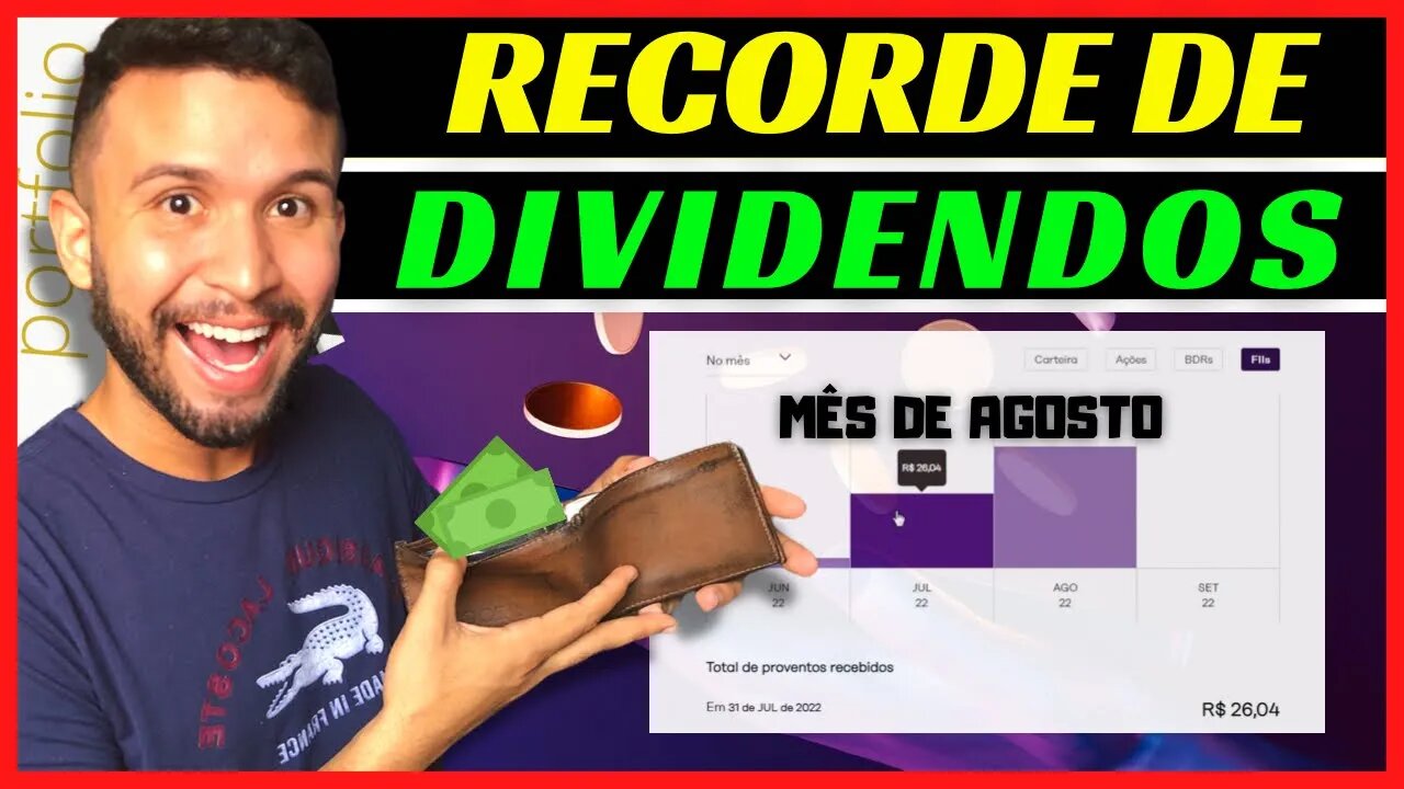 Quanto vou receber de DIVIDENDOS no mês de Agosto? Comparação de 3 meses💸