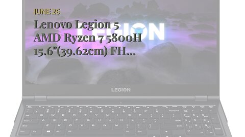 Lenovo Legion 5 AMD Ryzen 7 5800H 15.6"(39.62cm) FHD IPS Gaming Laptop (16GB/2TB SSD/6GB Nvidia...
