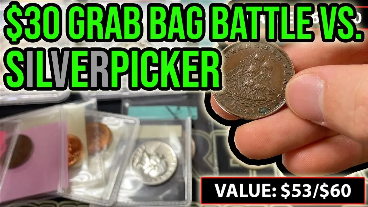 Unboxing Two $30 Rare Coin Grab Bags - Competition Hunt Vs. @Silverpicker (Round #1!)