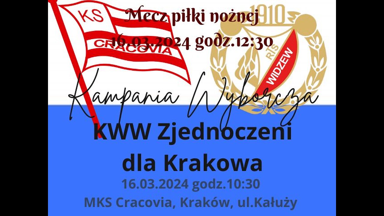 16.03.2024 r. - #AdamHareńczyk i #Kandydaci do Rady Miasta Krakowa z KWW #Zjednoczeni dla Krakowa