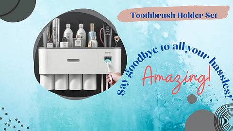 Amazing Toothbrush Holder Toothpaste Squeezer