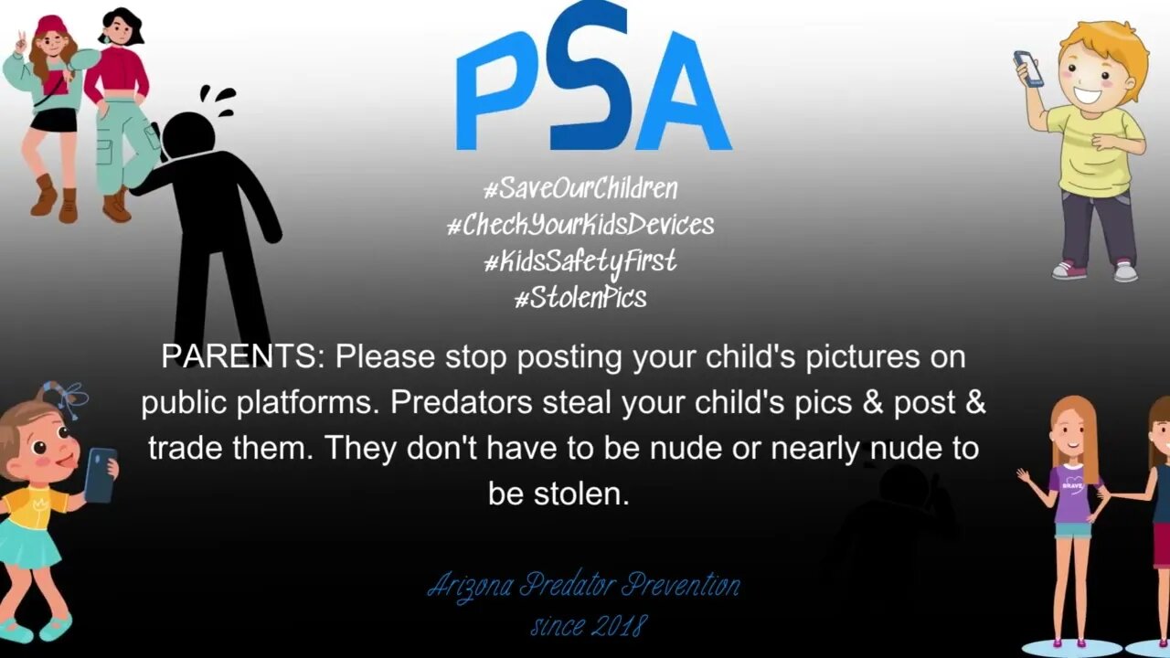 PSA- Protect your kid's pictures...