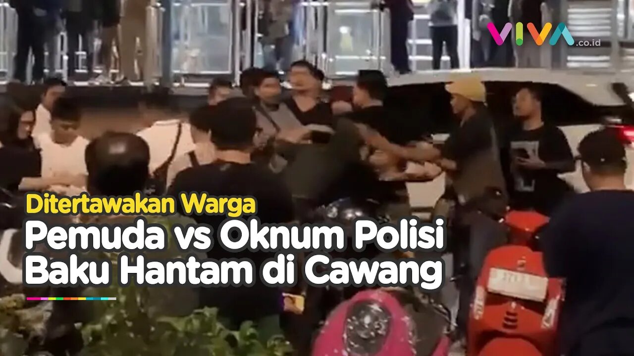 Hajar Warga, Diduga Oknum Polisi Dikeroyok Balik Warga di Cawang