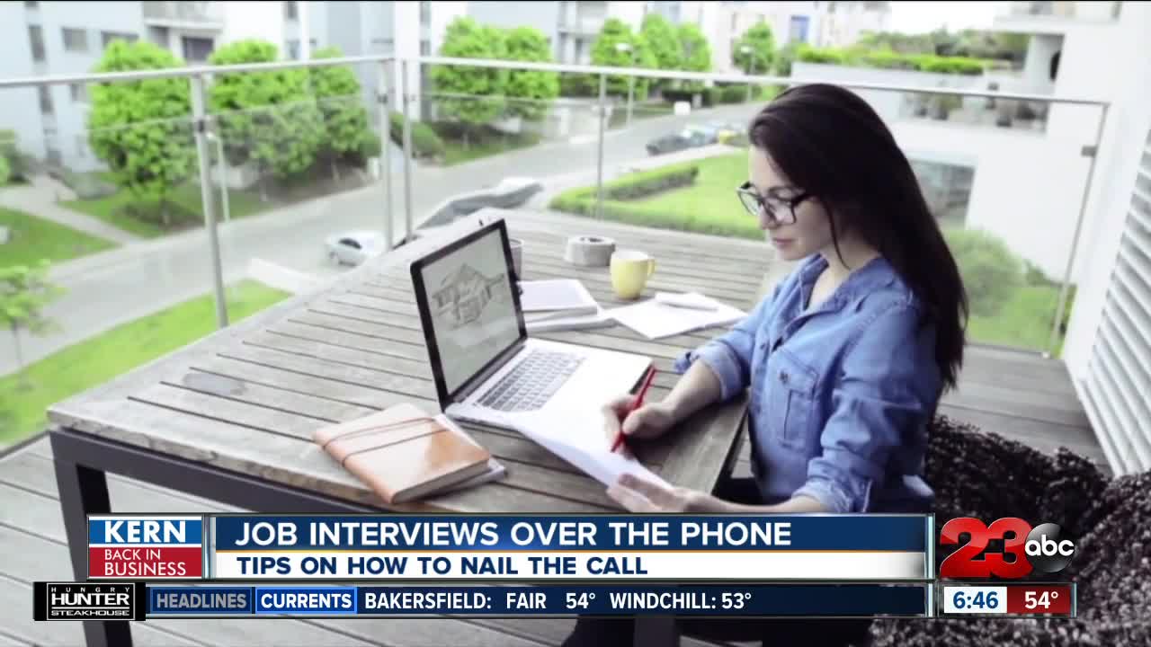 Kern Back in Business: Job interviews over the phone