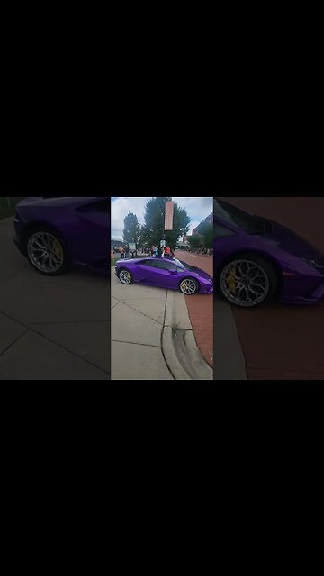 purple Lamborghini