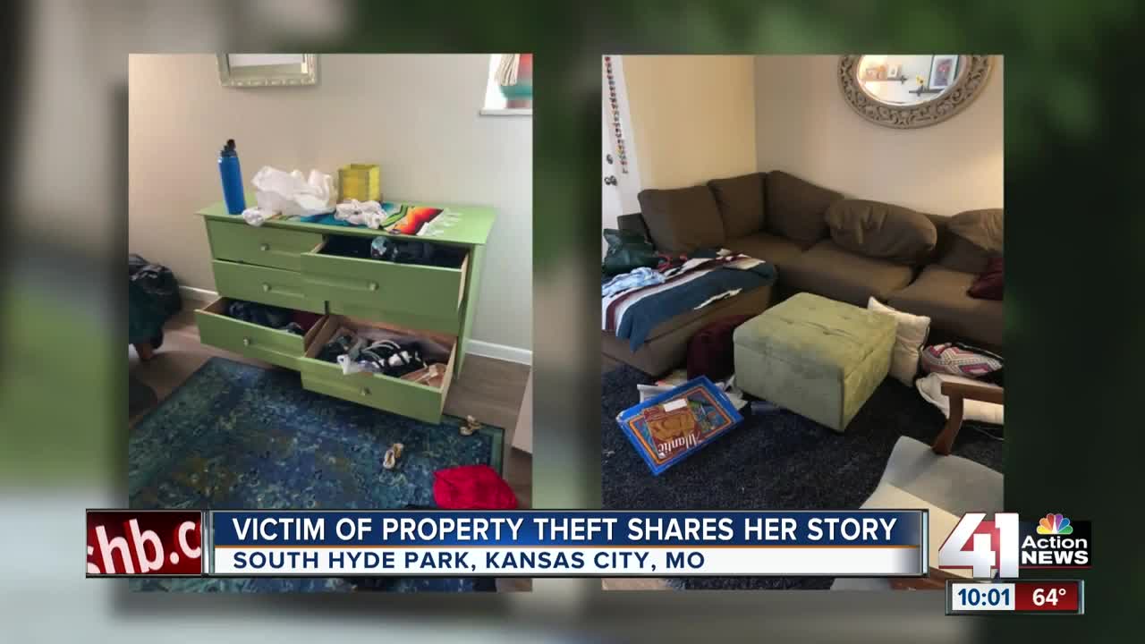 Victim of property theft shares her story