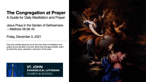 Jesus Prays in the Garden of Gethsemane—Matthew 26:36-45