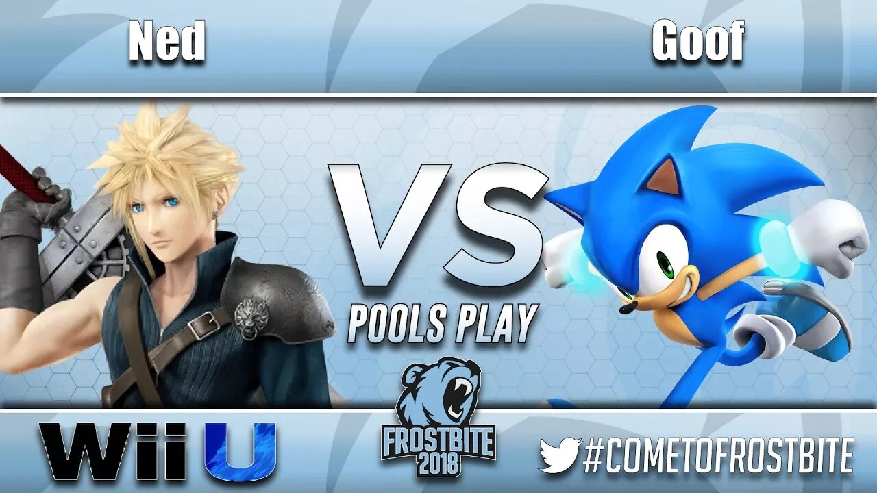 Ned (Cloud) vs. Goof (Sonic) - Wii U Pools Play - Frostbite 2018