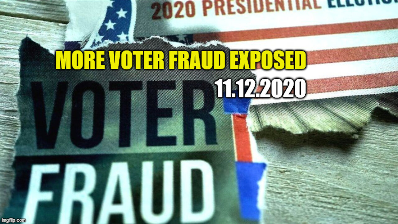 More Voter Fraud 2020 Election