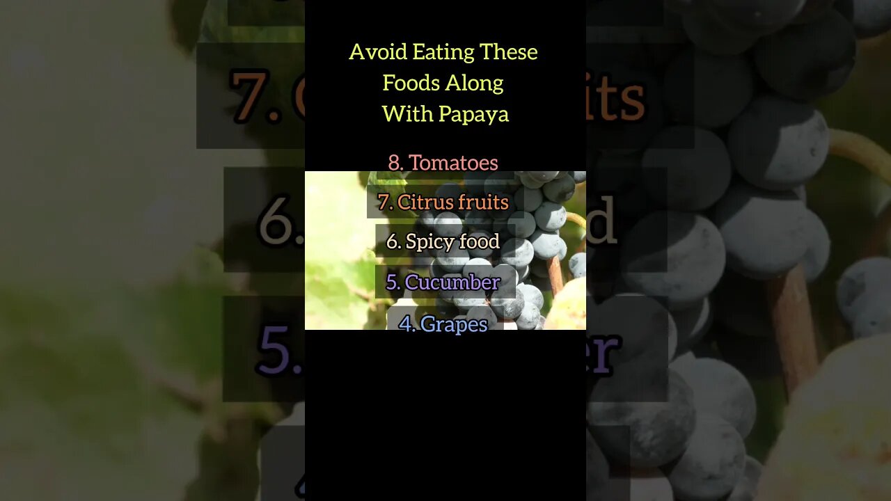 Papaya Is Amazing For Our Health But Avoid Eating These Foods Along With Papaya #shortsviral