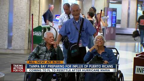 Tampa preparing for a possible population influx as Puerto Rican evacuees arrive in mainland